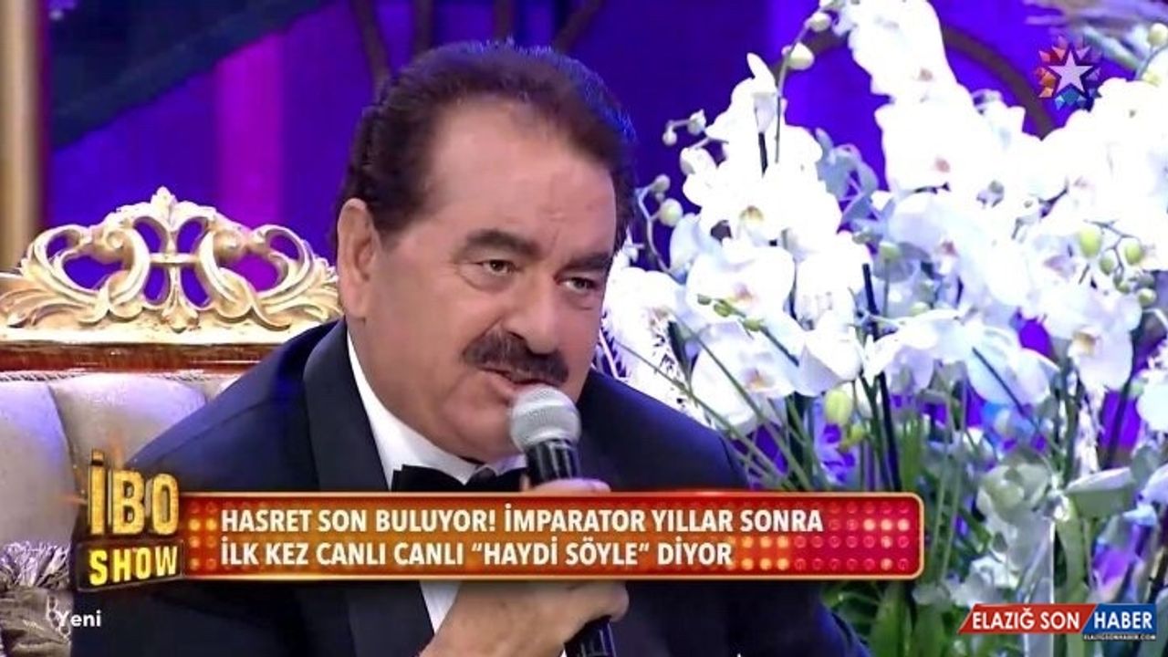 İbrahim Tatlıses 9 yıl sonra şarkı söyledi