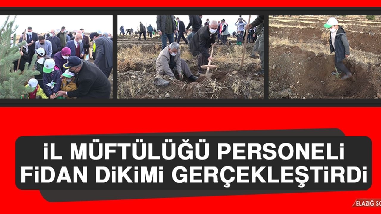 İl Müftülüğü Personeli, Fidan Dikimi Gerçekleştirdi