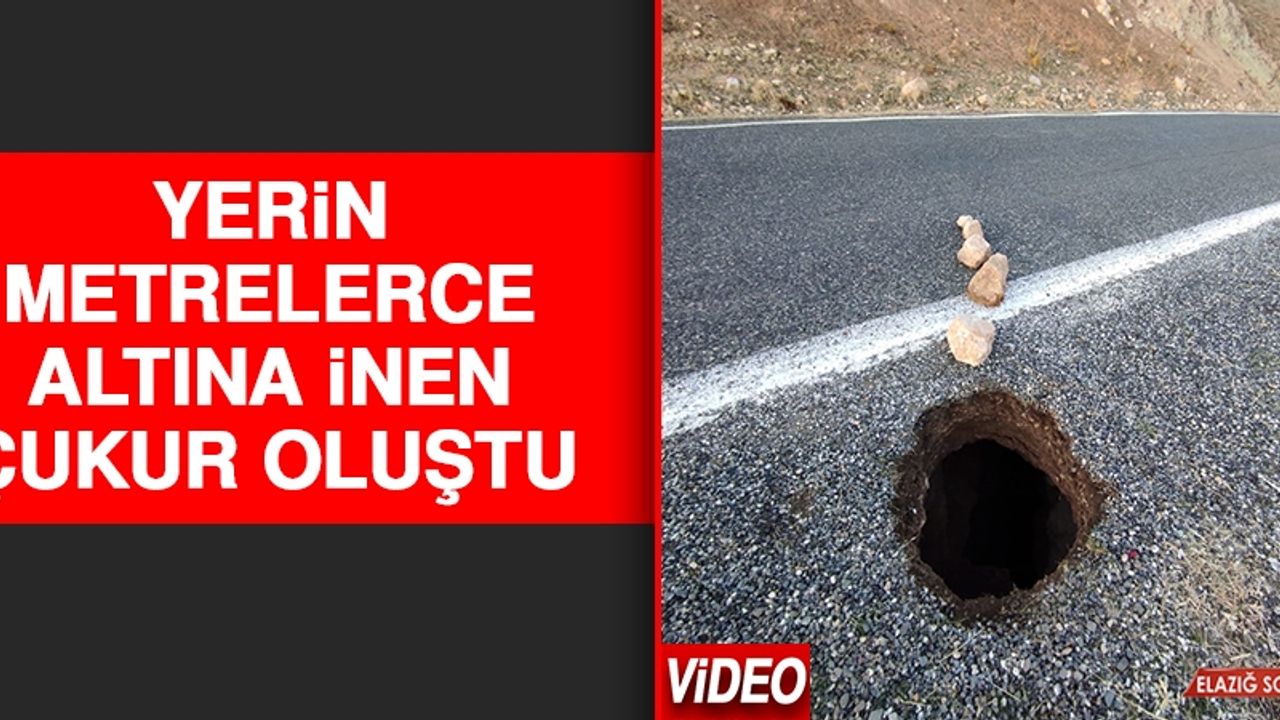 Yerin Metrelerce Altına İnen Çukur Oluştu