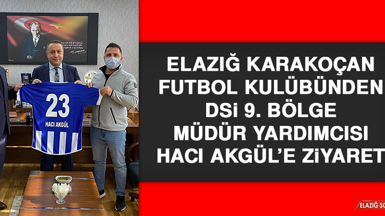 Karakoçan Futbol Kulübünden DSİ 9. Bölge Müdür Yardımcısına Ziyaret
