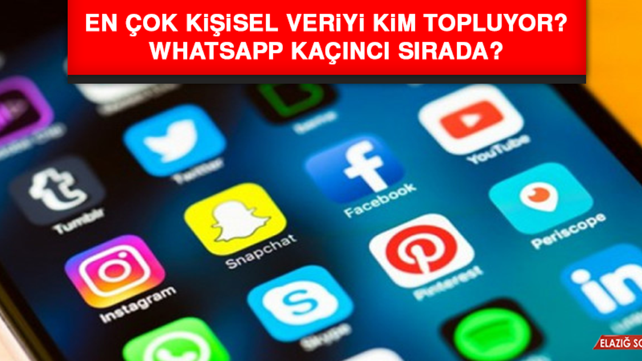 En çok kişisel veriyi kim topluyor? WhatsApp kaçıncı sırada?