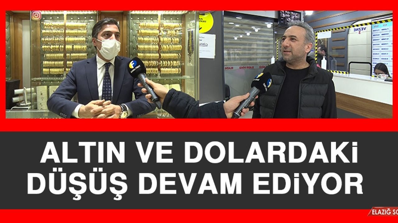 Altın ve Dolardaki Düşüş Devam Ediyor