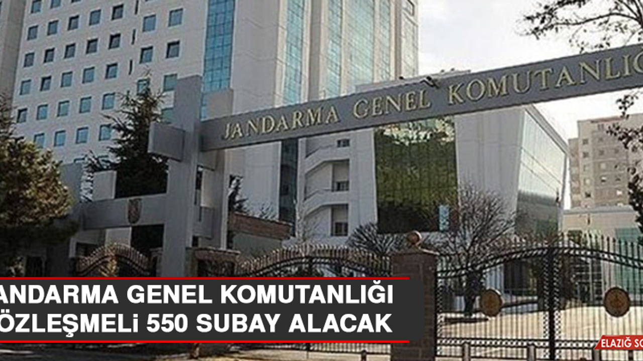 Jandarma Genel Komutanlığı Sözleşmeli 550 Subay Alacak