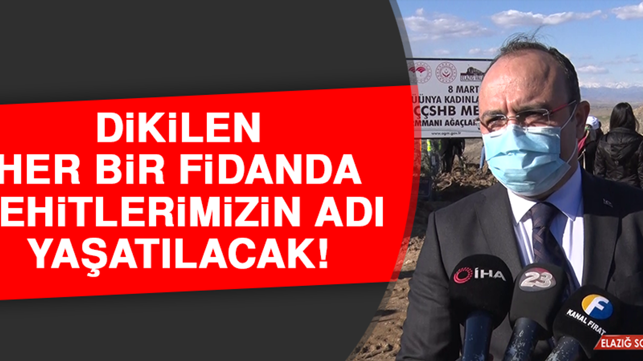Dikilen Her Bir Fidanda Şehitlerimizin Adı Yaşatılacak!