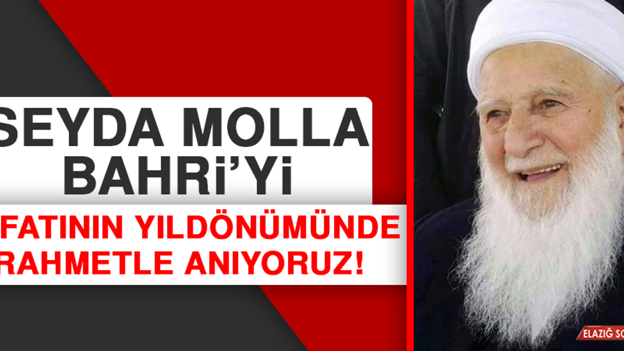 Seyda Molla Bahri’yi Vefatının Yıldönümünde Rahmetle Anıyoruz