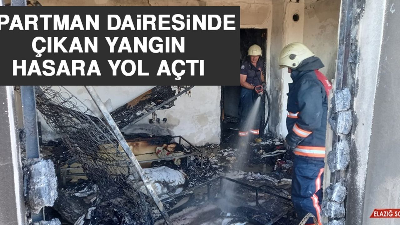 Apartman Dairesinde Çıkan Yangın Hasara Yol Açtı