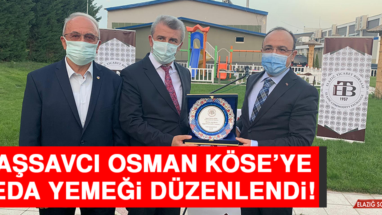 Başsavcı Osman Köse’ye Veda Yemeği Düzenlendi!
