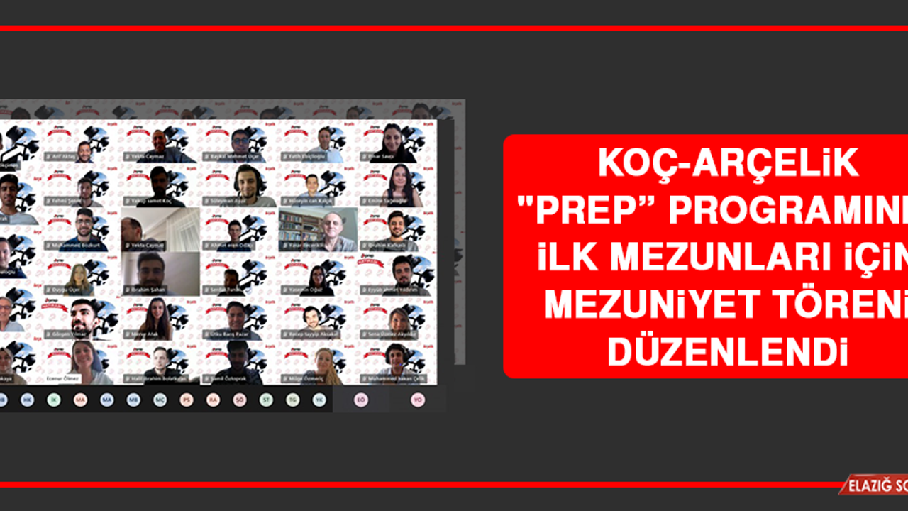 Koç-Arçelik "Prep” Programının İlk Mezunları İçin Mezuniyet Töreni Düzenlendi