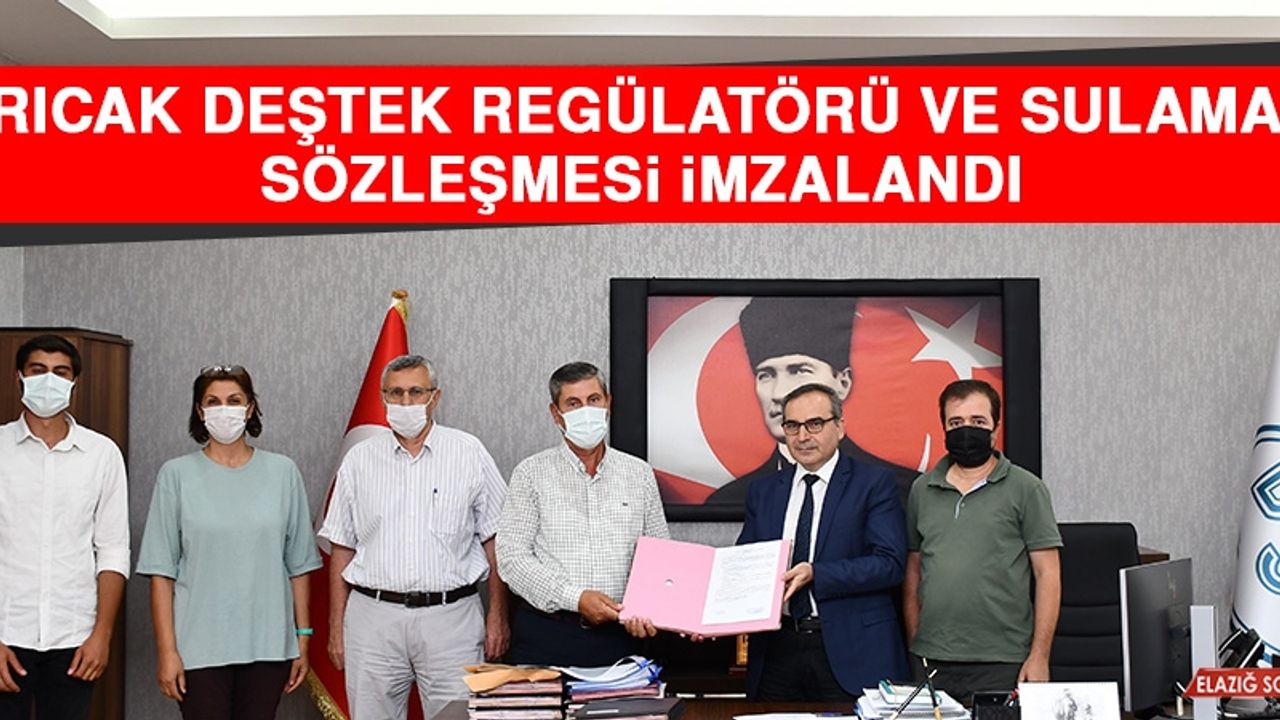 Arıcak Deştek Regülatörü ve Sulaması Sözleşmesi İmzalandı