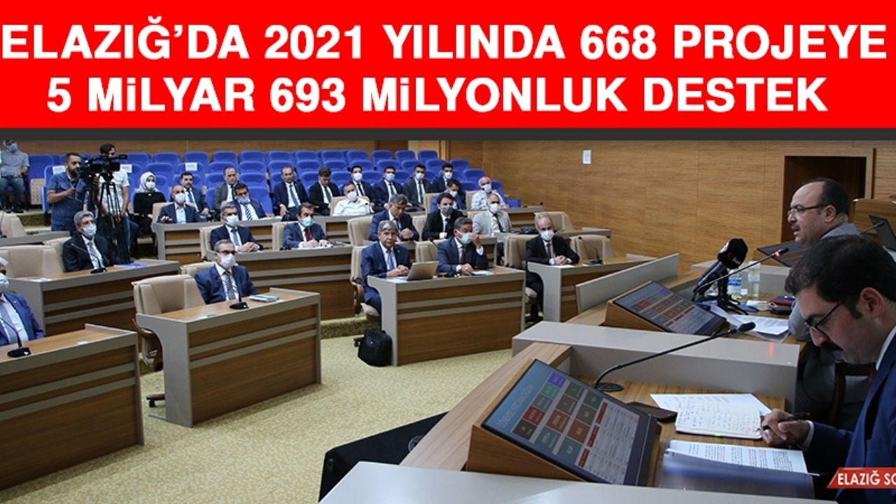 Elazığ’da 2021 Yılında 668 Projeye 5 Milyar 693 Milyonluk Destek
