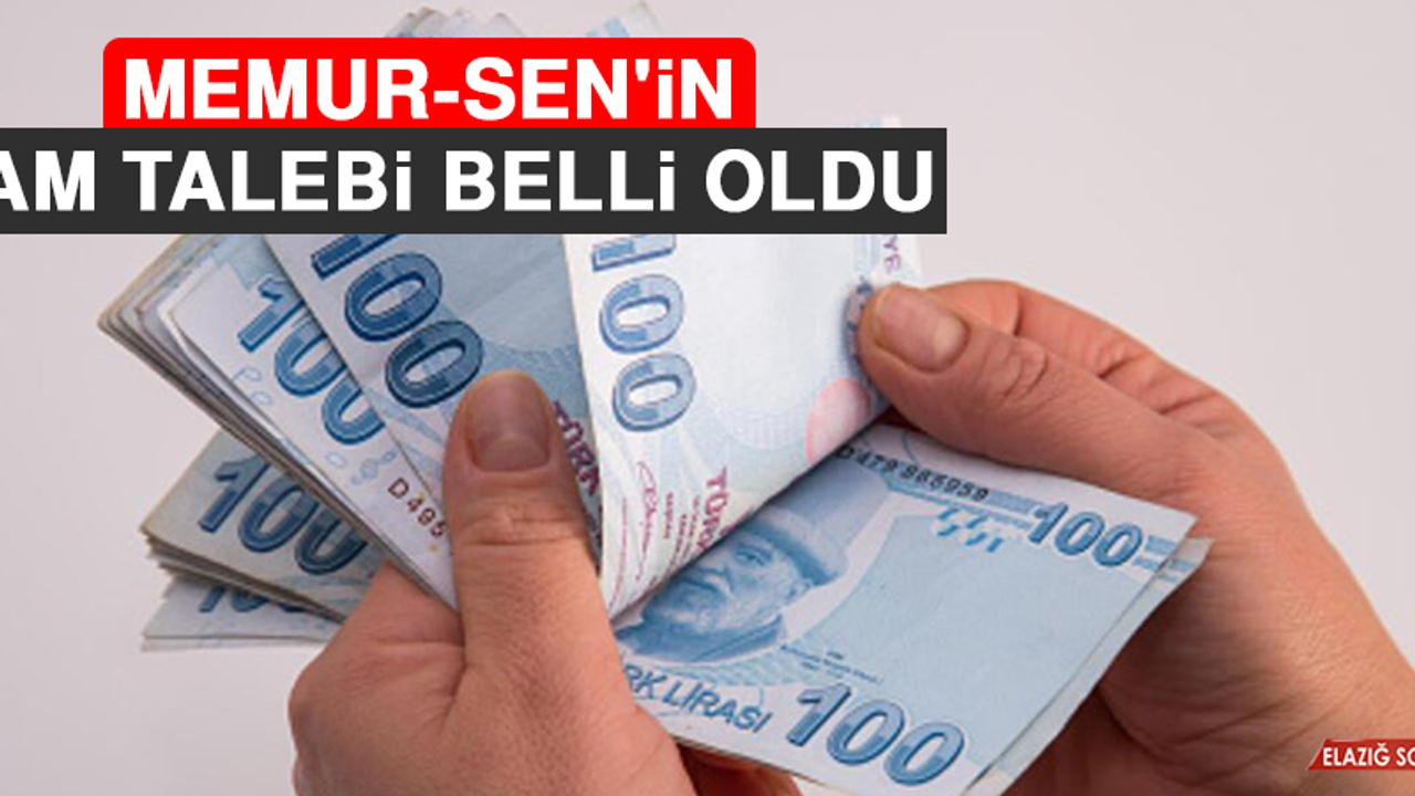 Memur-Sen'in Zam Talebi Belli Oldu