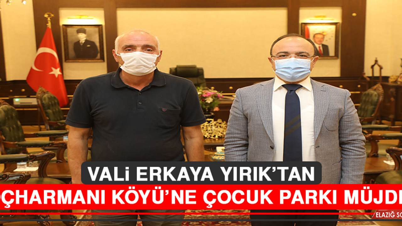 Vali Erkaya Yırık’tan, Koçharmanı Köyü’ne Çocuk Parkı Müjdesi
