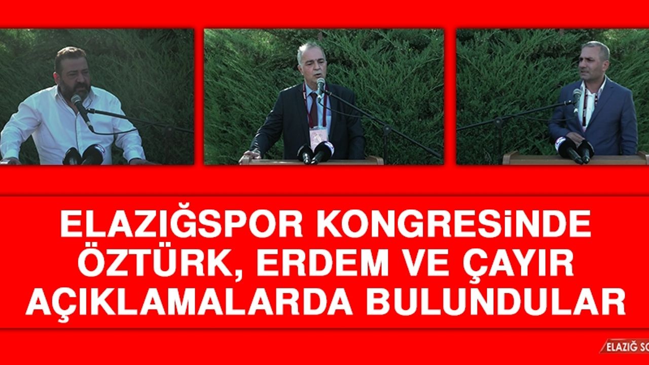 Öztürk, Erdem ve Çayır Açıklamalarda Bulundular