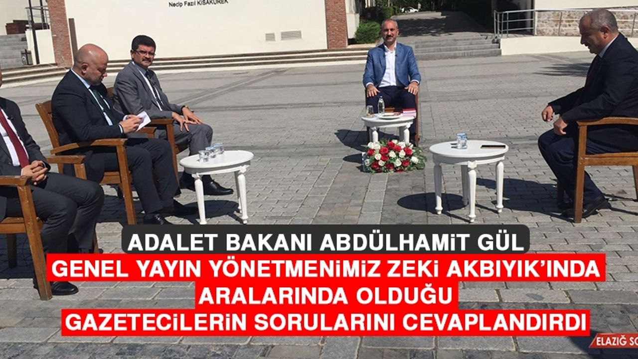 Adalet Bakanı Abdülhamit Gül “Anadolu Soruyor” Programının Konuğu Oldu