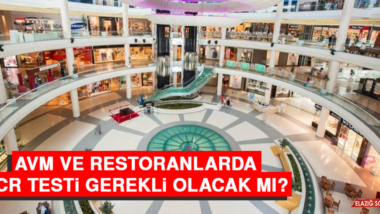 AVM ve Restoranlarda PCR Testi Gerekli Olacak Mı?