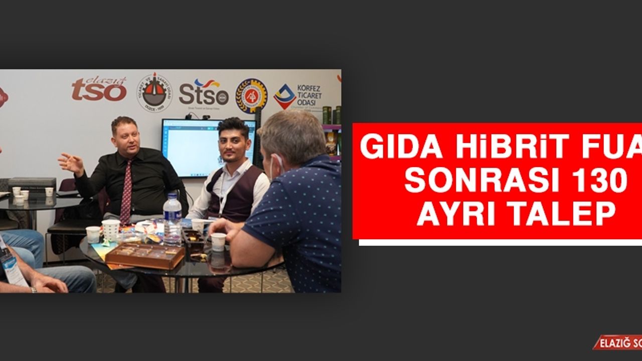 Gıda Hibrit Fuar Sonrası 130 Ayrı Talep Oluştu