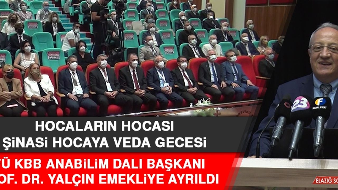 Hocaların Hocası Şinasi Hocaya Veda Gecesi