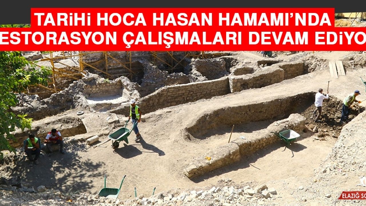 Tarihi Hoca Hasan Hamamı’nda Restorasyon Çalışmaları Devam Ediyor