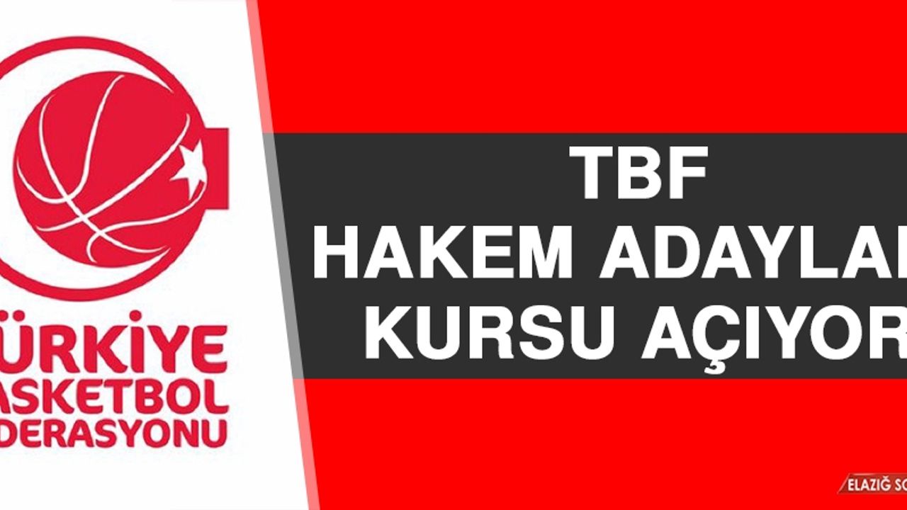 TBF Hakem Adayları Kursu Açıyor