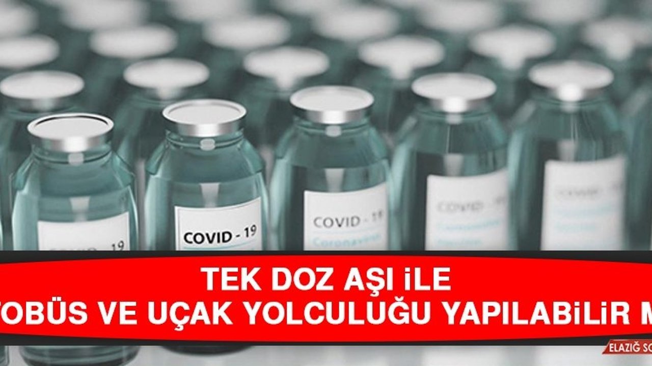 Tek Doz Aşı İle Otobüs ve Uçak Yolculuğu Yapılabilir mi?