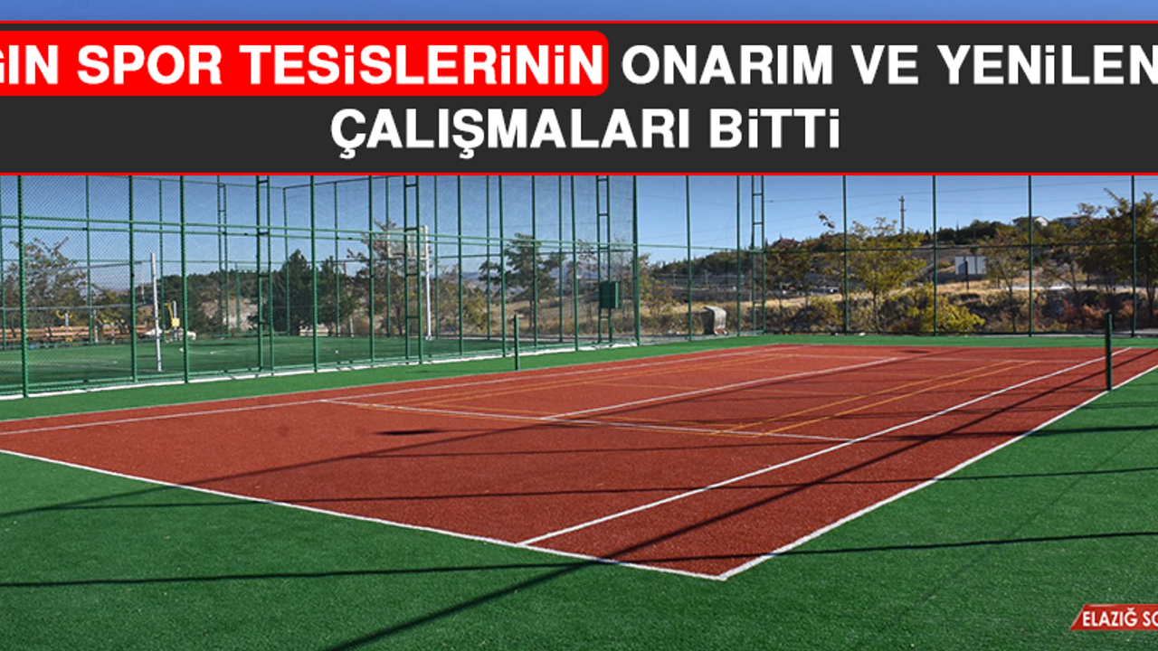 Ağın Spor Tesislerinin Onarım ve Yenilenme Çalışmaları Bitti