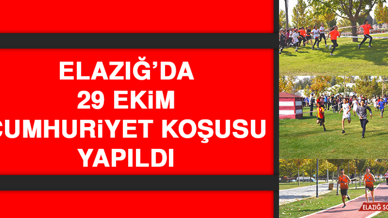 Elazığ’da 29 Ekim Cumhuriyet Koşusu Yapıldı