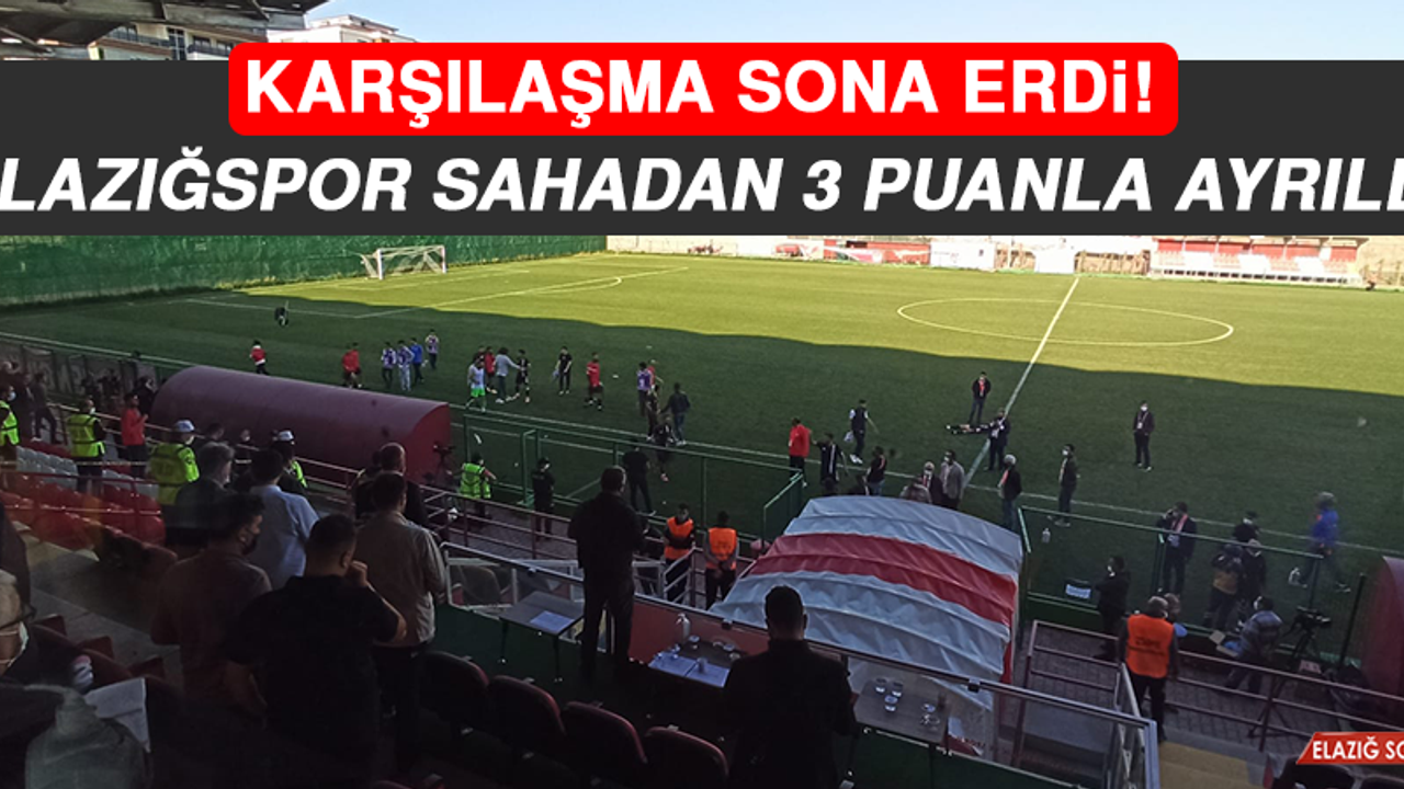 Elazığspor Sahadan 3 Puanla Ayrıldı