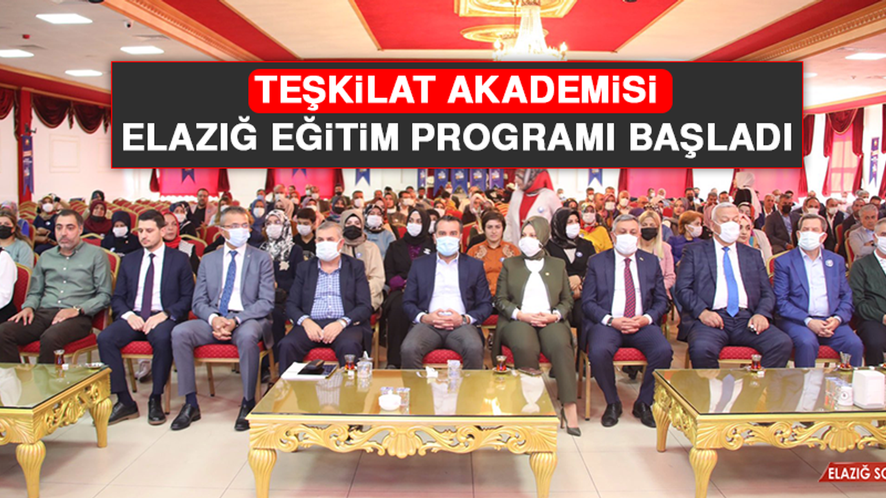 Teşkilat Akademisi Elazığ Eğitim Programı Başladı