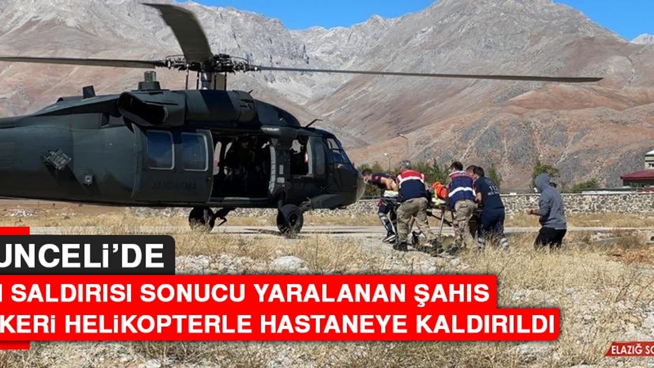 Tunceli'de Ayı Saldırısı Sonucu Yaralanan Şahıs Askeri Helikopterle Hastaneye Kaldırıldı