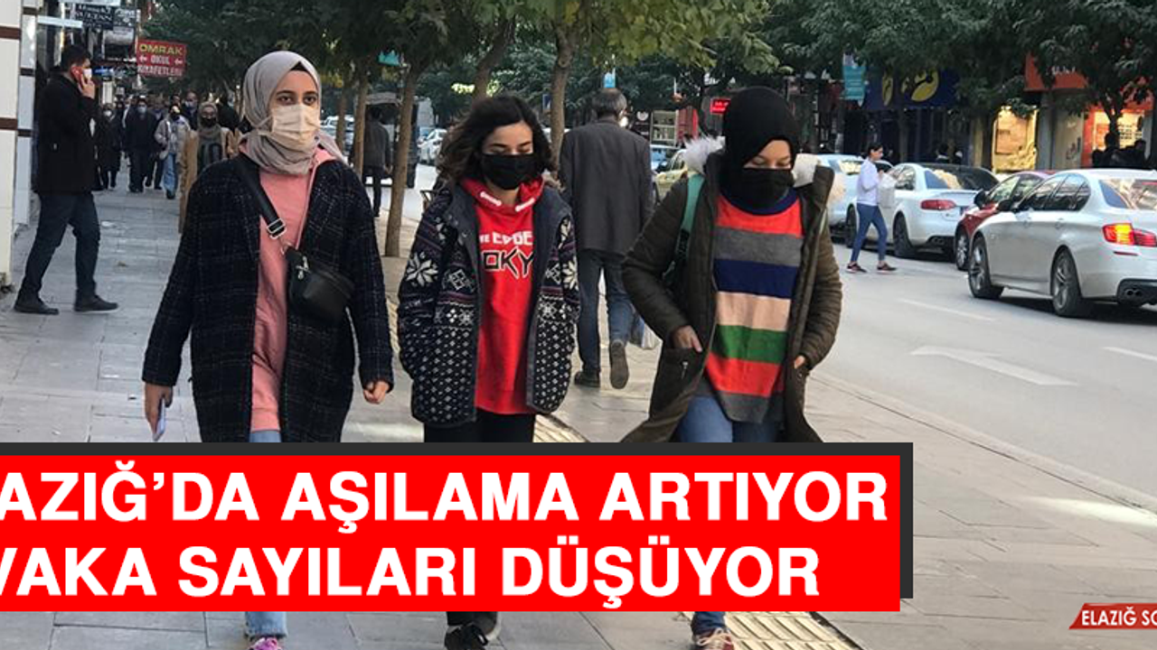 Elazığ’da Aşılama Artıyor Vaka Sayıları Düşüyor