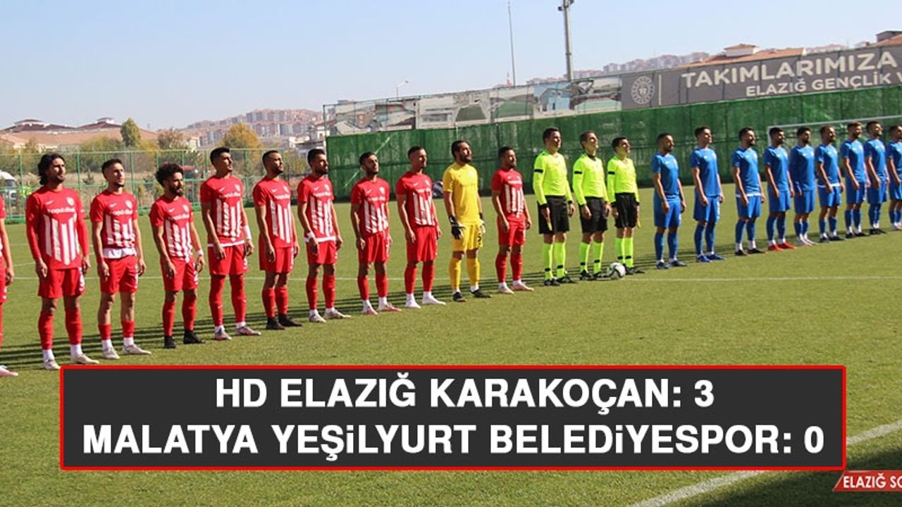 Hd Elazığ Karakoçan: 3 - Malatya Yeşilyurt Belediyespor: 0  