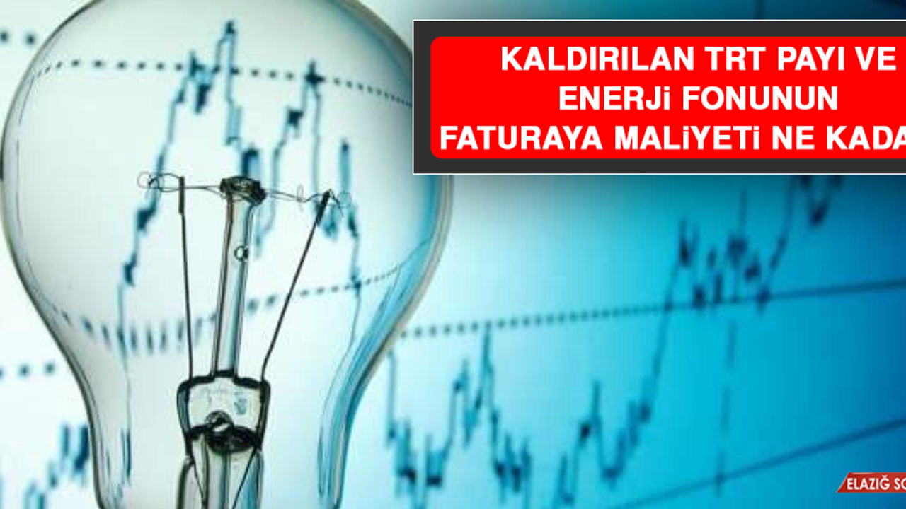 Kaldırılan TRT Payı ve Enerji Fonunun Faturaya Maliyeti Ne Kadar?