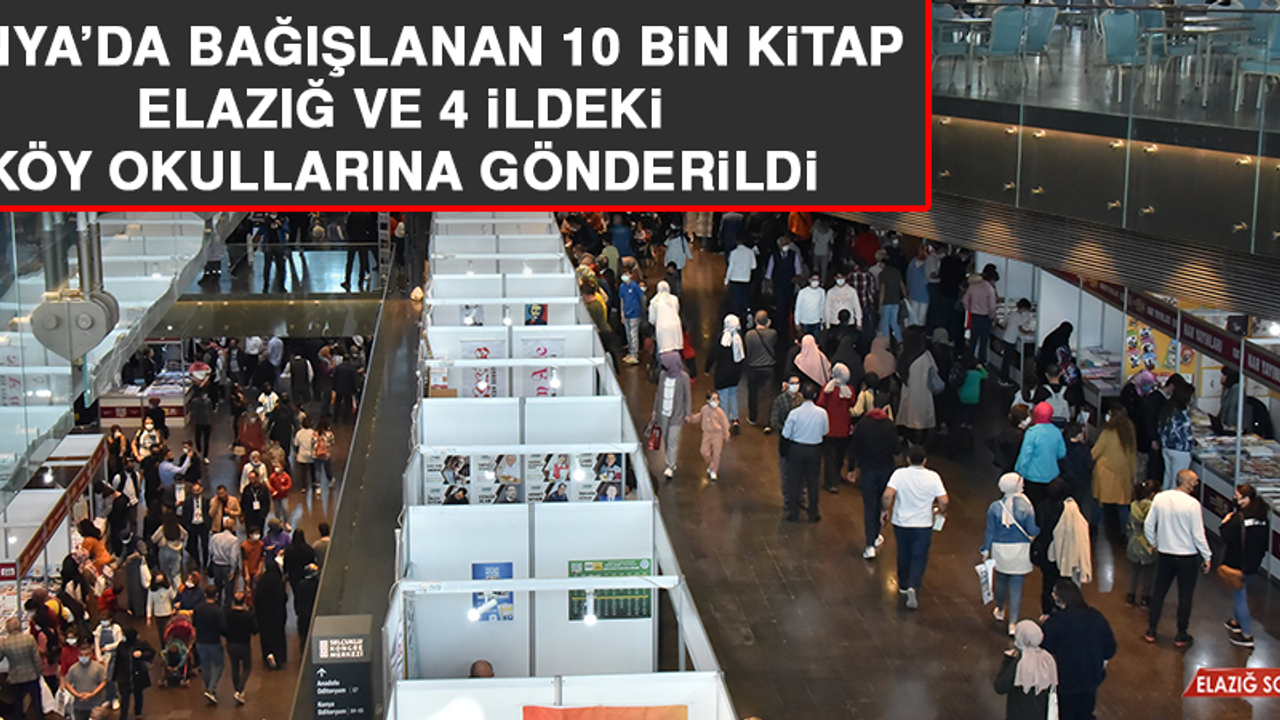 Konya’da Bağışlanan 10 Bin Kitap, Elazığ ve 4 İldeki Köy Okullarına Gönderildi