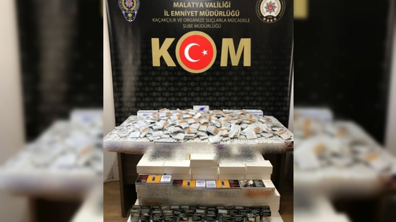 Malatya'da kaçak 46 bin 640 makaron ele geçirildi