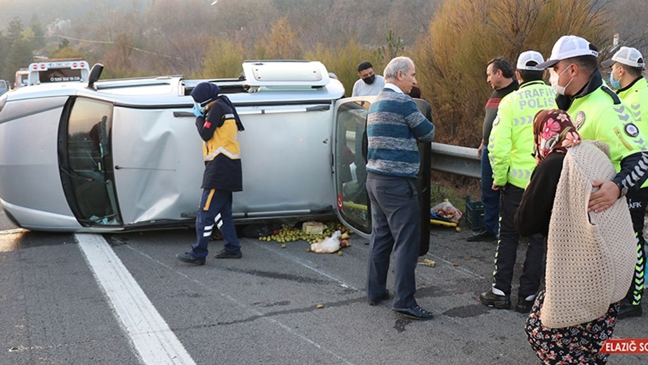 Tem’de Devrilen Araç Metrelerce Sürüklendi: 2 Yaralı  