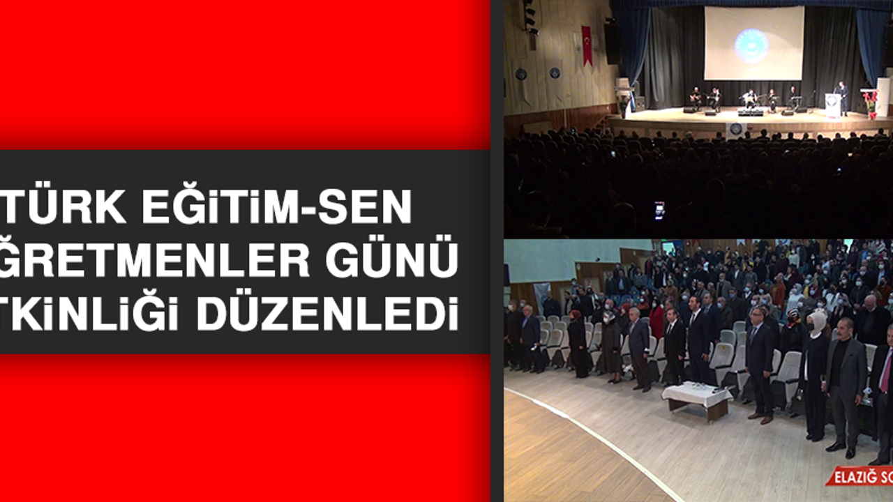 Türk Eğitim-Sen Öğretmenler Günü Etkinliği Düzenledi