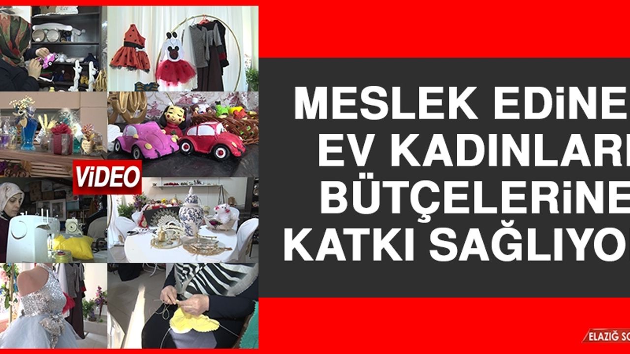 Meslek Edinen Ev Kadınları Bütçelerine Katkı Sağlıyor