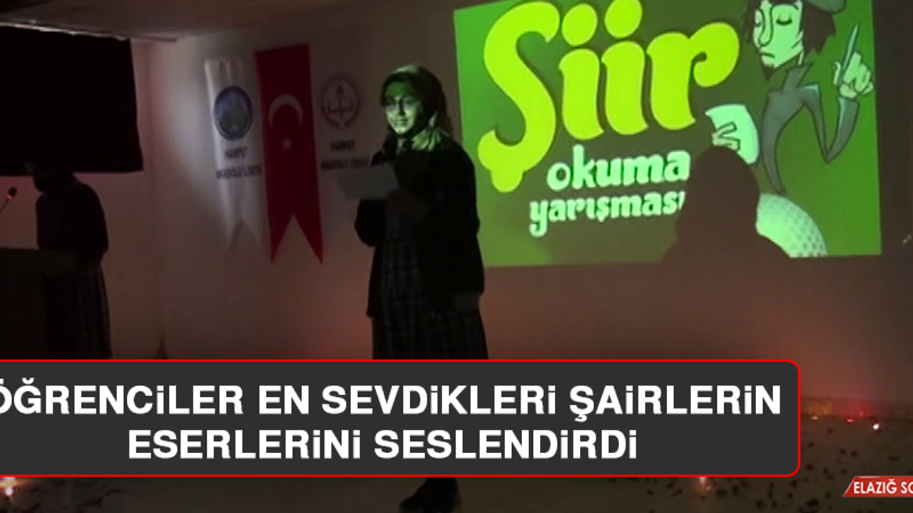 Öğrenciler, En Sevdikleri Şairlerin Eserlerini Seslendirdi