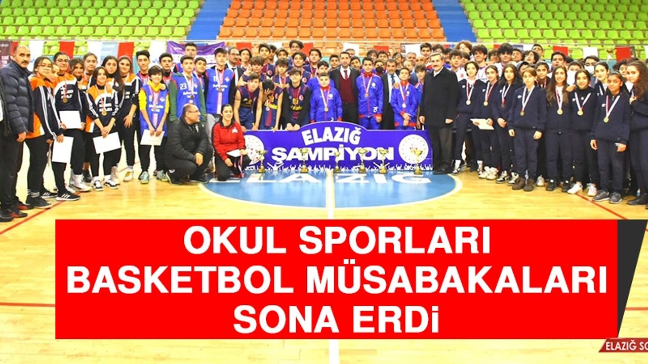 Okul Sporları Basketbol Müsabakaları Sona Erdi