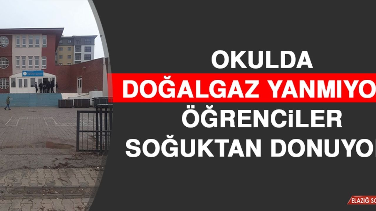 Okulda Doğalgaz Yanmıyor! Öğrenciler Soğuktan Donuyor