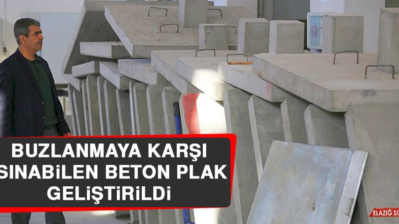 Buzlanmaya Karşı Isınabilen Beton Plak Geliştirildi