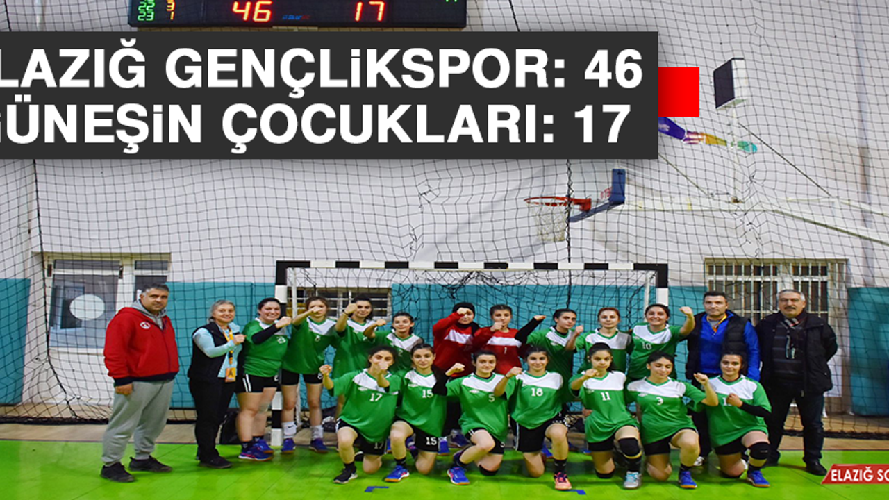 Elazığ Gençlikspor: 46 - Güneşin Çocukları: 17