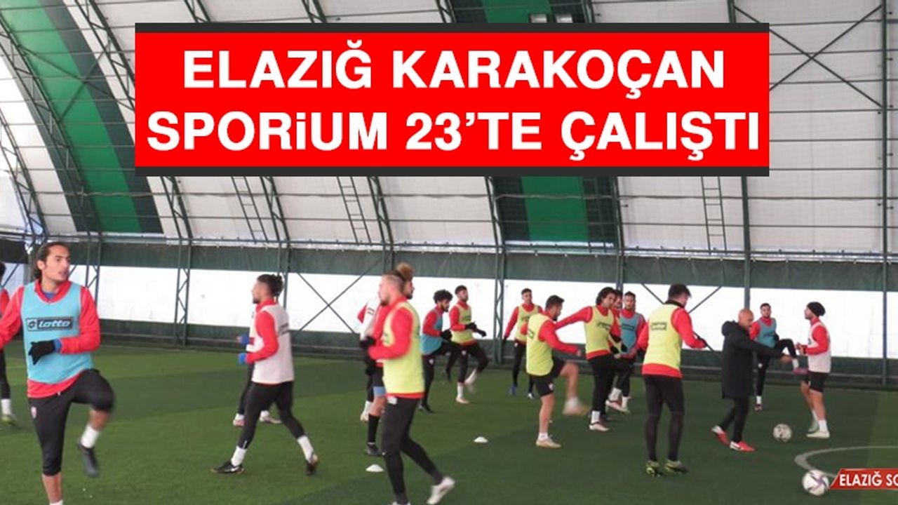 Elazığ Karakoçan Sporium 23’te Çalıştı