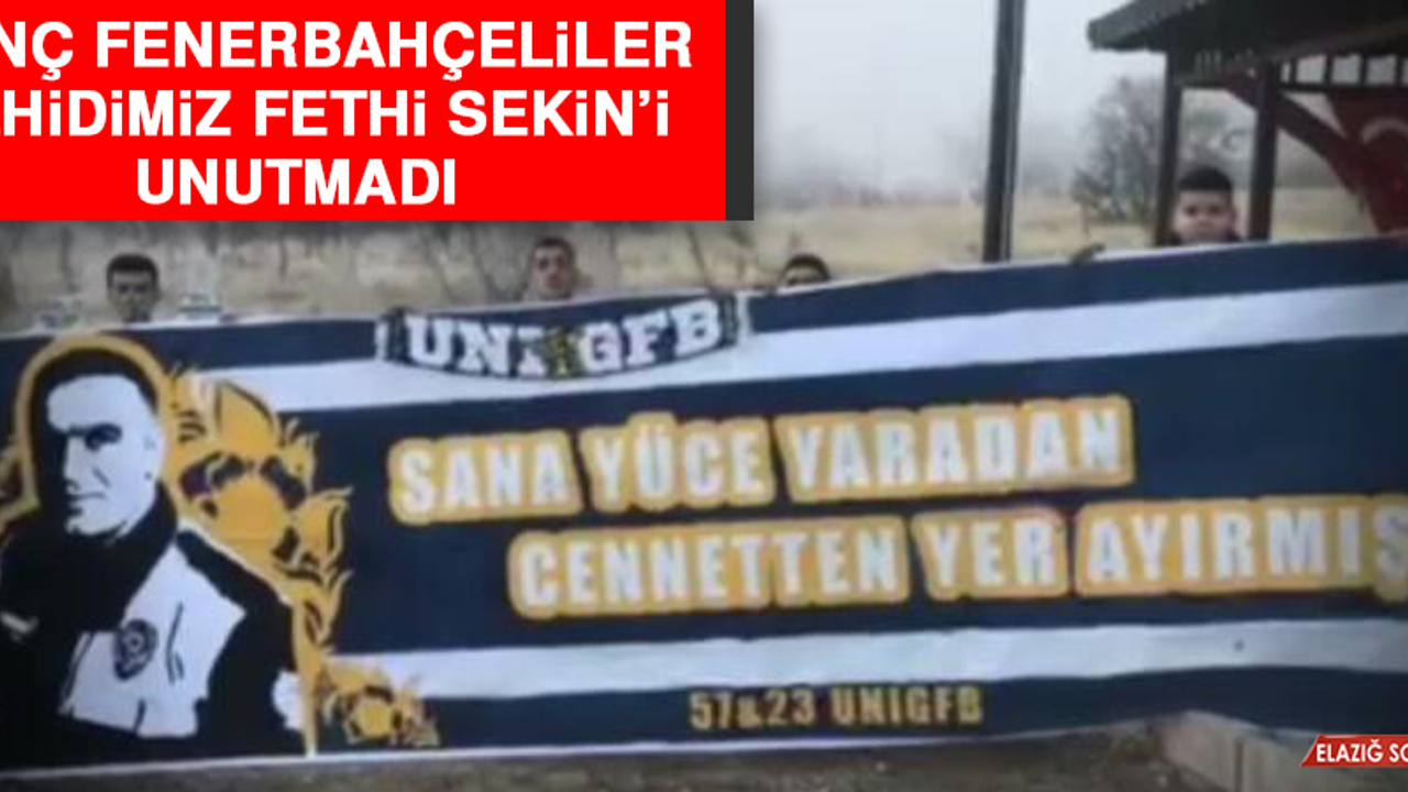 Genç Fenerbahçeliler Şehidimiz Fethi Sekin’i Unutmadı