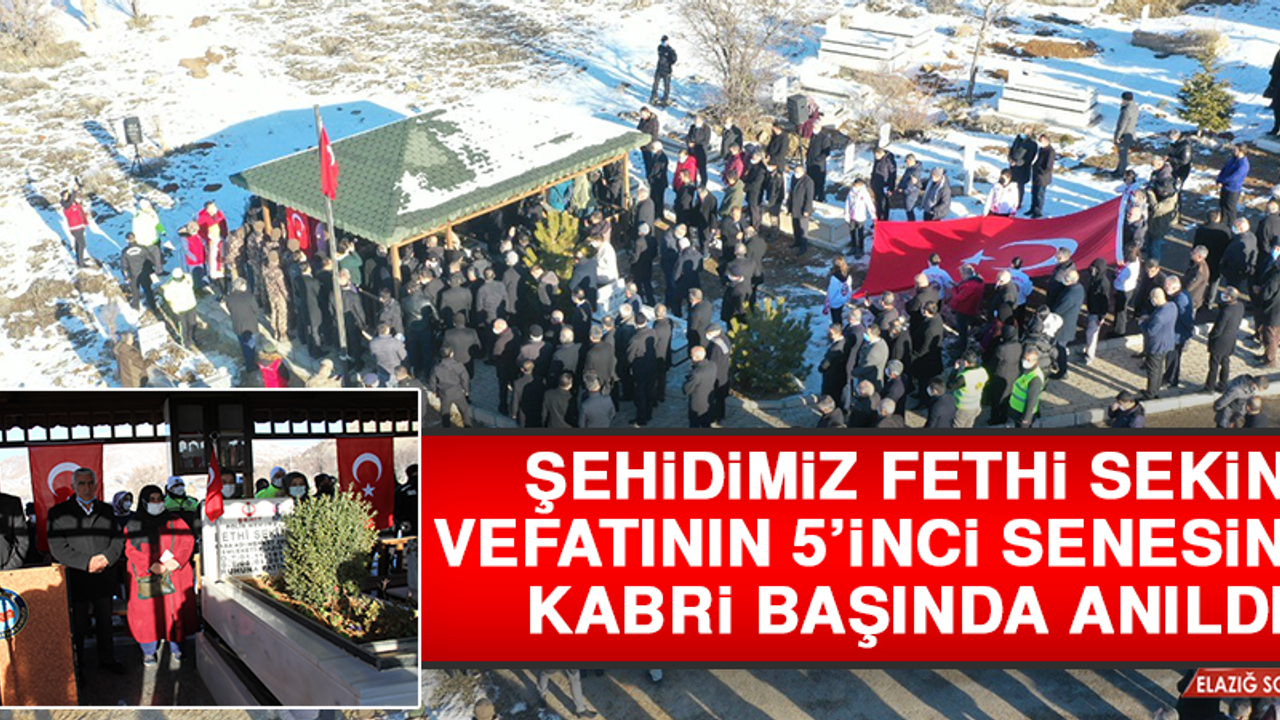 Şehidimiz Fethi Sekin, Vefatının 5’inci Senesinde Kabri Başında Anıldı