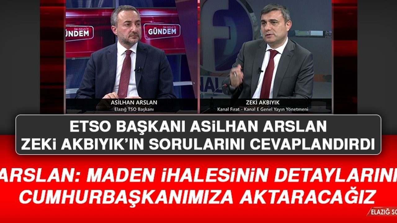 Başkan Arslan: Maden İhalesinin Detaylarını Cumhurbaşkanımıza Aktaracağız
