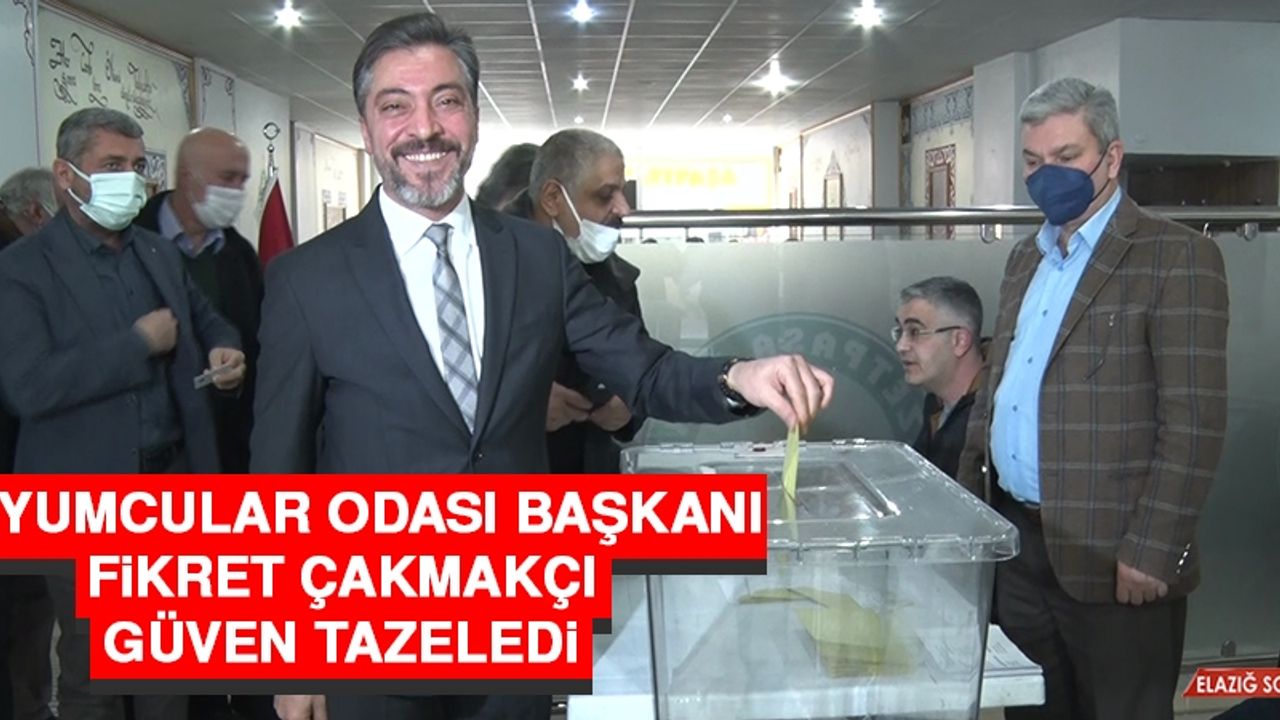 Kuyumcular Odası Başkanı Fikret Çakmakçı Güven Tazeledi