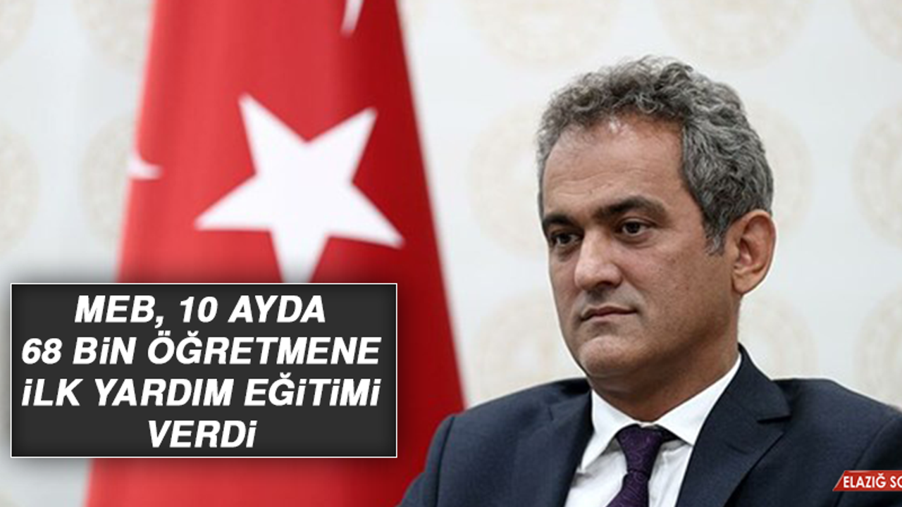 MEB, 10 Ayda 68 Bin Öğretmene İlk Yardım Eğitimi Verdi