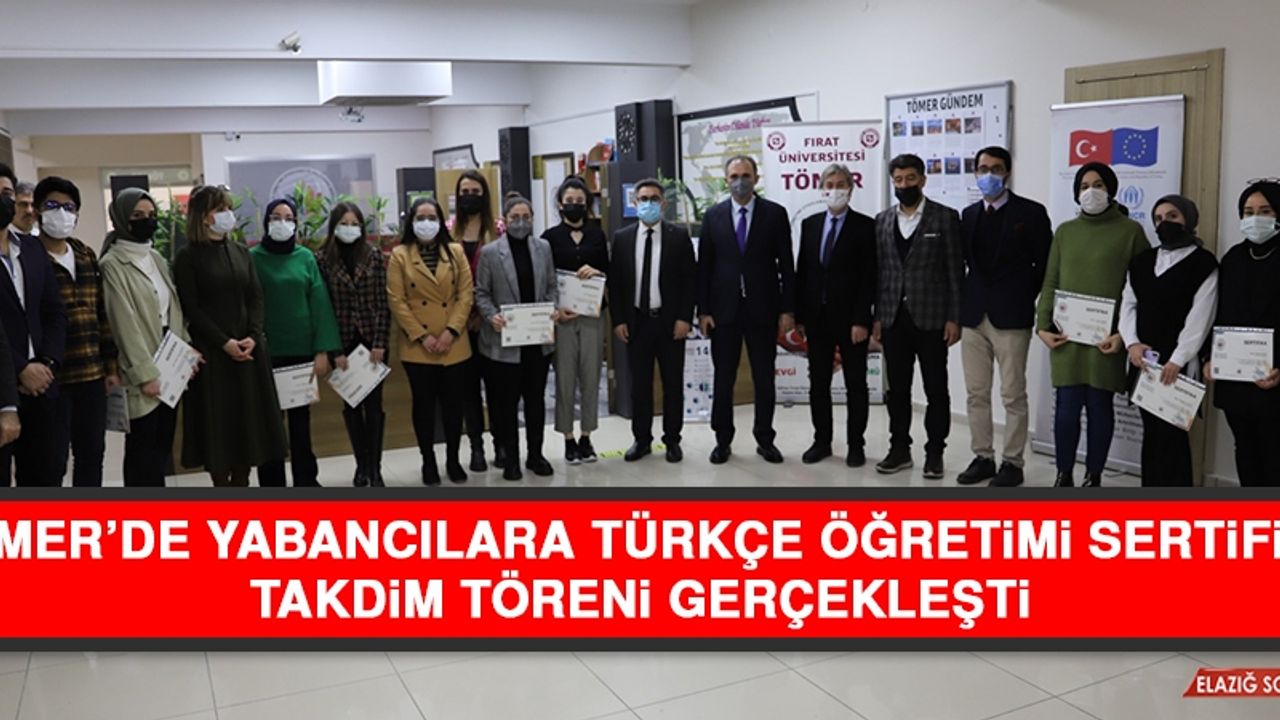 TÖMER’de Yabancılara Türkçe Öğretimi Sertifika Takdim Töreni Gerçekleşti
