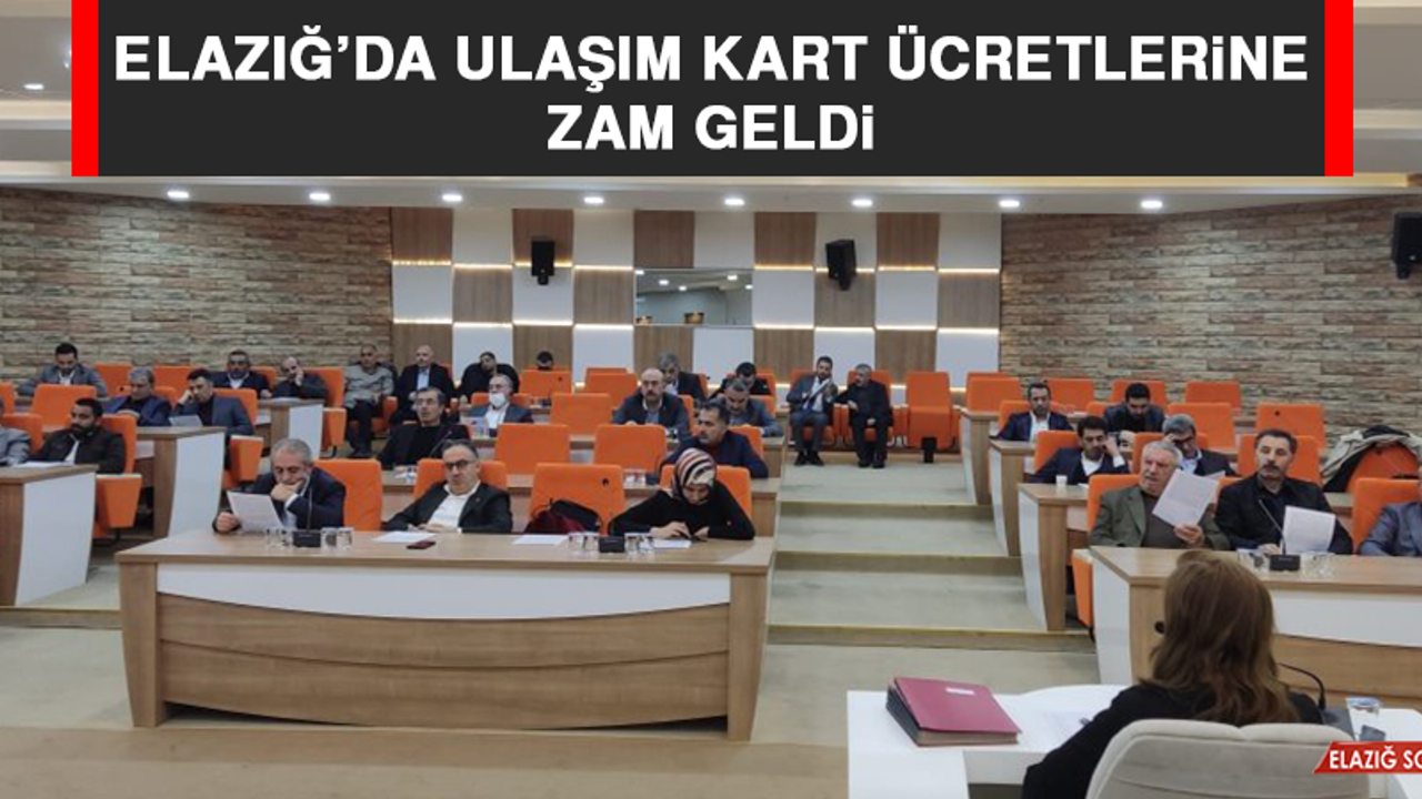 Elazığ’da Ulaşım Kart Ücretlerine Zam Geldi